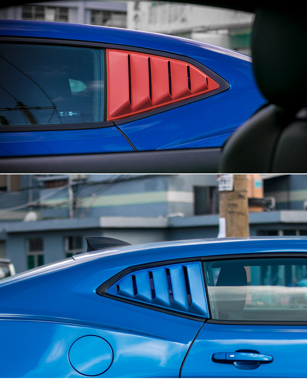 2016 - 24 Camaro Quarter Window Louvers (Matte/Gloss/Carbon) image 3