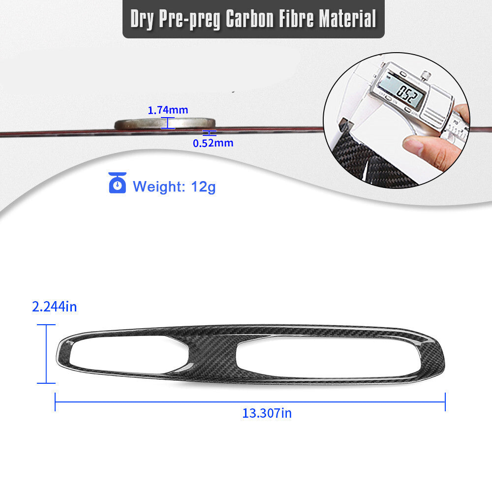 2026+ C8 Corvette Carbon Fiber Gear Selector Frame Trim Cover image 4