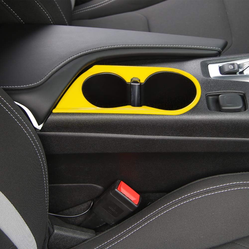 2016 - 24 Camaro Colored Cup Holder Trim Cover | Red, Blue, Yellow, Silver, or Chrome image 6