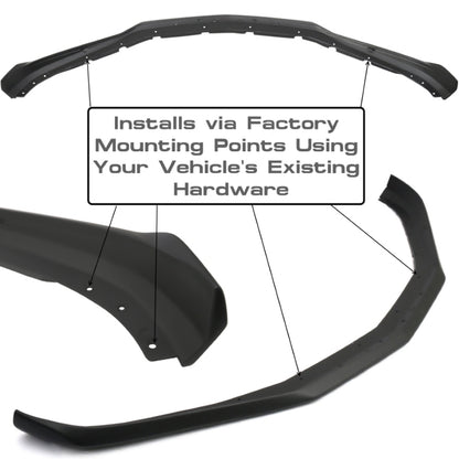 2016 - 24 Camaro SS OE Style Front Splitter Lip (Matte/Gloss) image 10