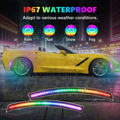 2014 - 19 Corvette C7 Smoked RGB LED Side Markers image 6