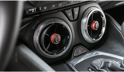 2016 - 24 Camaro Colored Aluminum Interior Vent/Switch Knobs | Red/Blue/Silver image 3