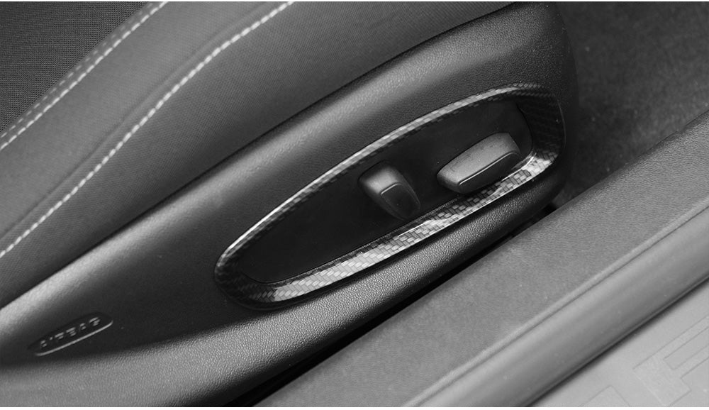 2016 - 24 Camaro Seat Trim Frame Cover Kit Colored/Carbon Fiber image 3