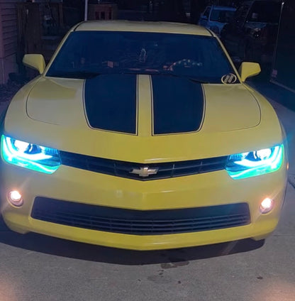 2010 - 13 Camaro Prebuilt RGB Flow Facelift Headlights image 1