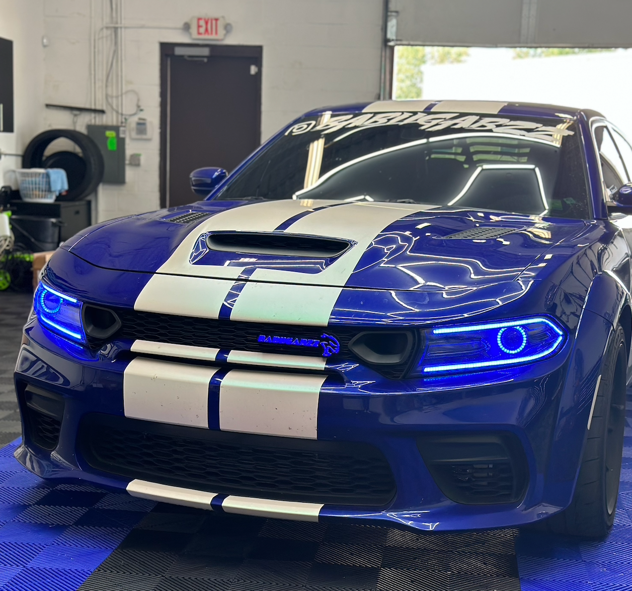 2015 - 24 Dodge Charger Pre-Built RGB Color Changing Headlights | Next-Gen Flow image 1