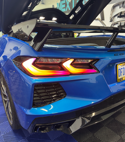C8 Corvette RGB Flow Smoked Euro LED Tail Lights image 2