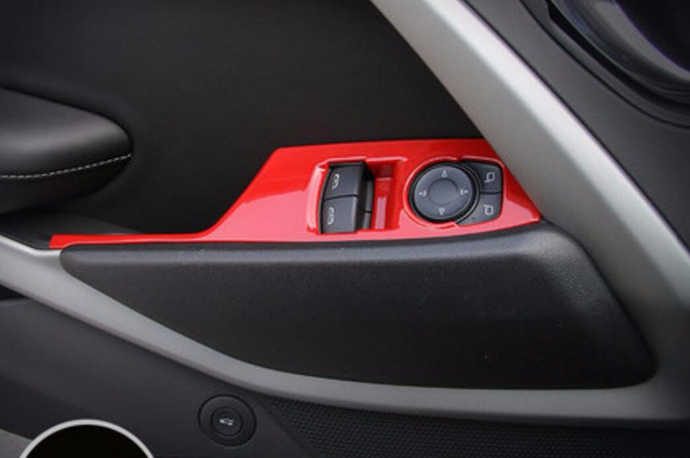 2016 - 24 Camaro Window Switch Panels Covers | Carbon Fiber / Colored image 8