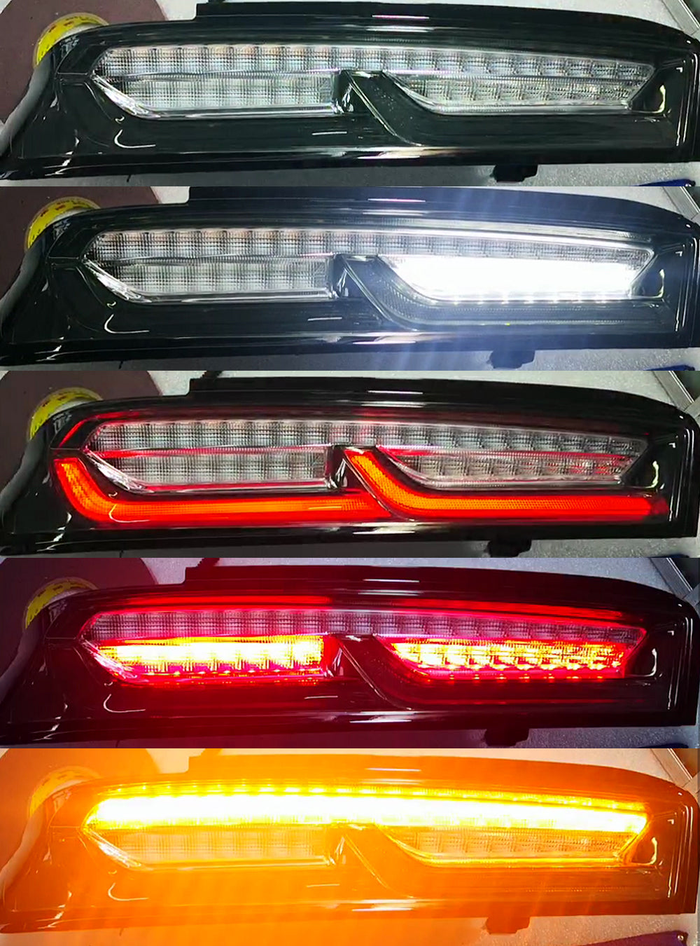 2016 - 18 Camaro Smoked/Clear Tail Lights (Amber Signals)