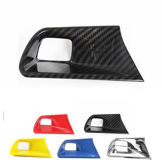 2016 - 24 Camaro Colored/Carbon Fiber Push Button Start Trim Cover (4 Colors)