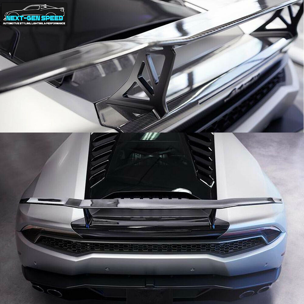 Lamborghini Huracan LP580-LP610 Carbon Fiber High Wing Spoiler | Next-Gen Carbon