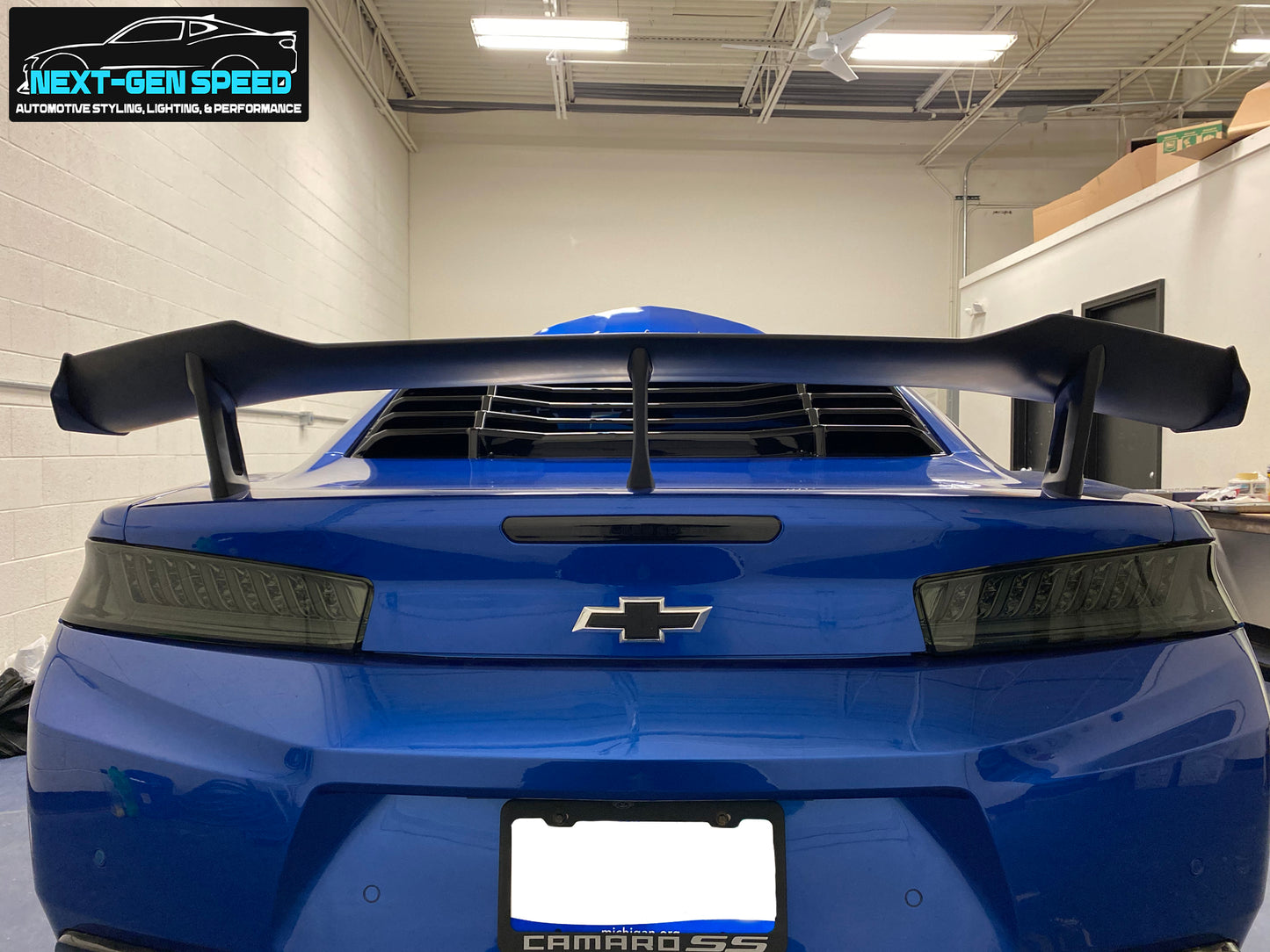 2016 - 24 Camaro ZL1 1LE Matte Black High Wing Rear Trunk Spoiler (Coupe/Convertible)