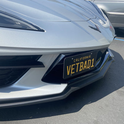 C8 Corvette Stingray / Z06 / E-Ray Front License Plate Holder