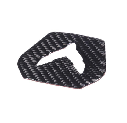C8 Corvette Carbon Fiber Center Steering Wheel Cover | Black /Red