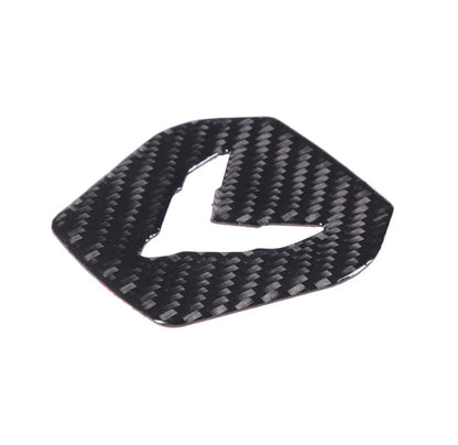 C8 Corvette Carbon Fiber Center Steering Wheel Cover | Black /Red