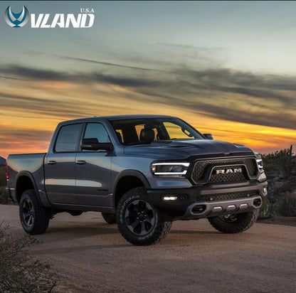 2019+ Upgraded LED DRL Ram 1500 Headlights