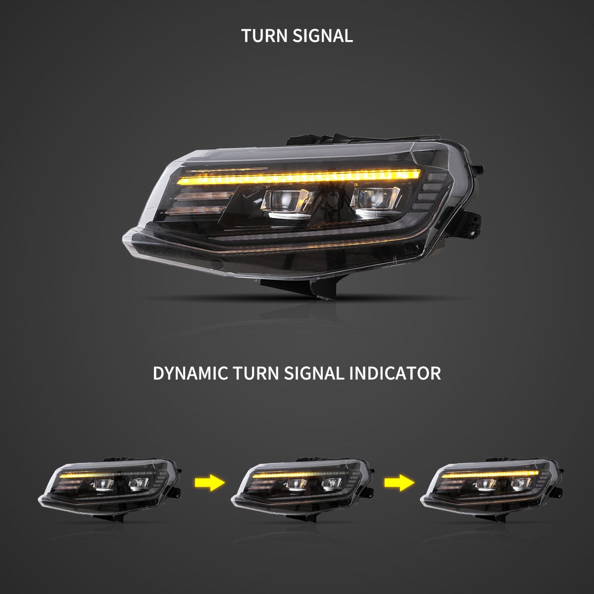 2016 - 18 Camaro LED Projector Headlights | LT/SS/RS/ZL1/LS
