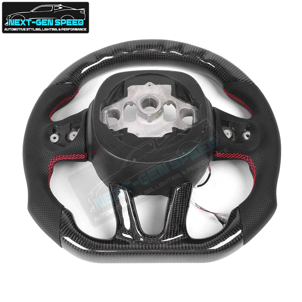 2015 - 23 Dodge Charger / Challenger SRT LED Carbon Fiber Steering Wheel -  Durango / Track Hawk