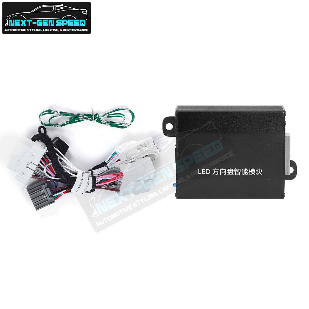 2015 - 23 Dodge Charger / Challenger / Durango / Track Hawk SRT LED Forged Carbon Fiber Pink Leather Steering Wheel | Next-Gen Carbon