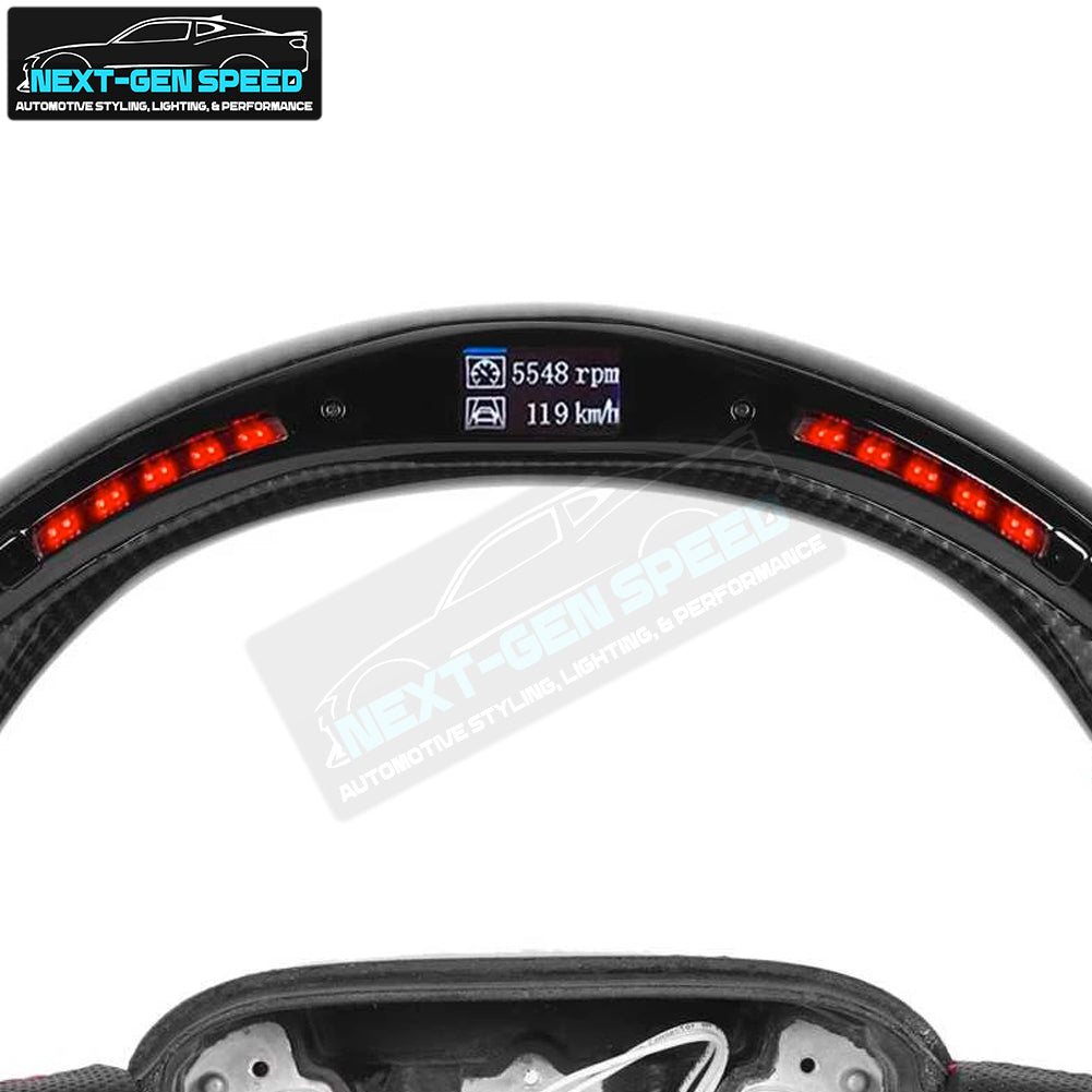 2015 - 23 Dodge Charger / Challenger SRT LED Carbon Fiber Steering Wheel -  Durango / Track Hawk
