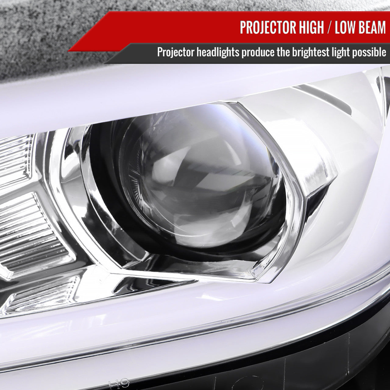 2014 - 15 Camaro Smoked Sequential Projector Headlights