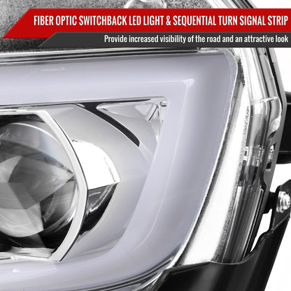 2014 - 15 Camaro Smoked Sequential Projector Headlights