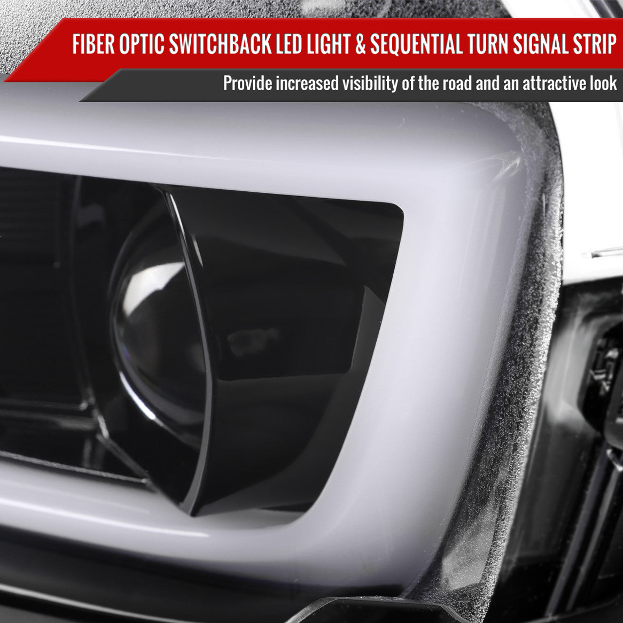 2014 - 15 Camaro Smoked Sequential Projector Headlights