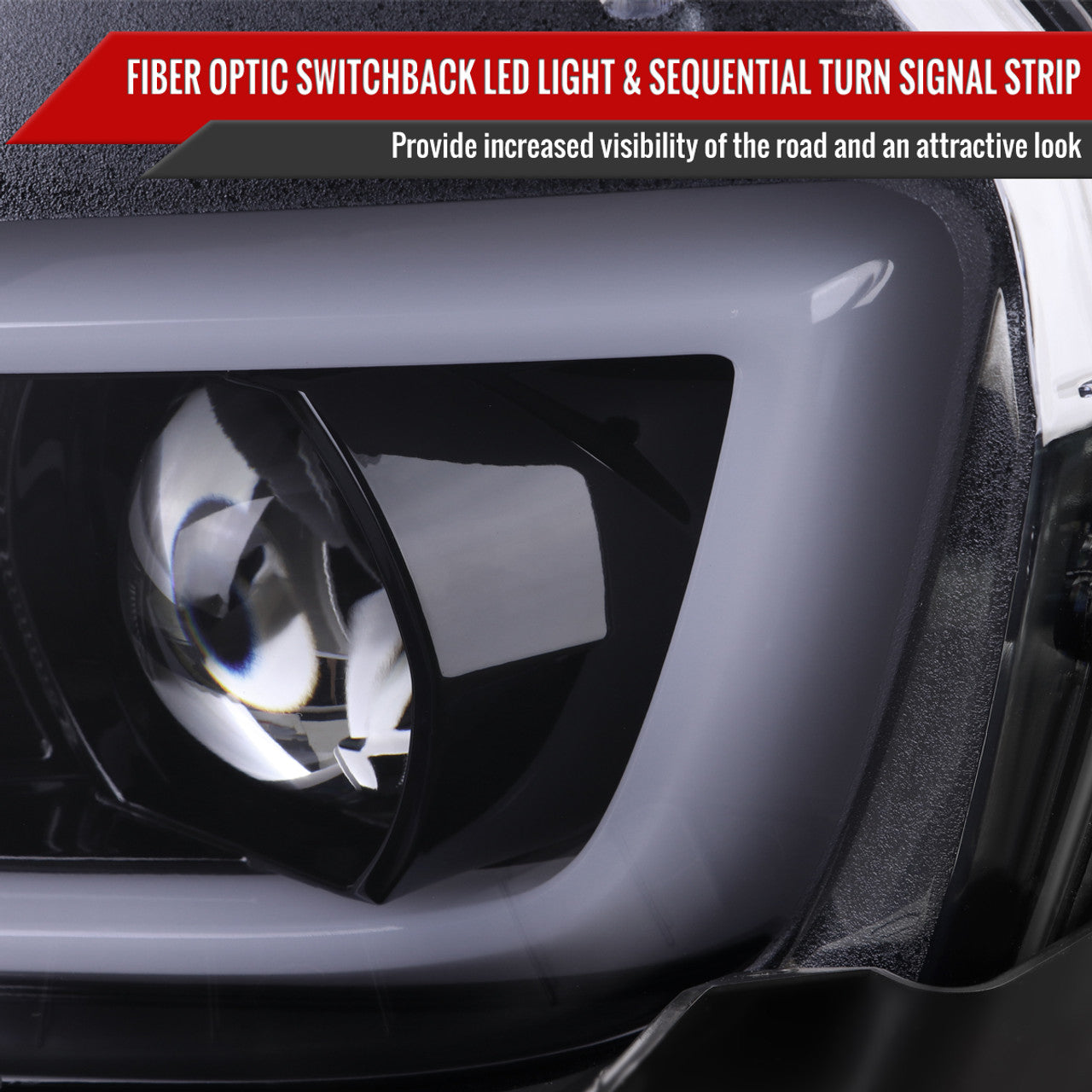 2014 - 15 Camaro Smoked Sequential Projector Headlights
