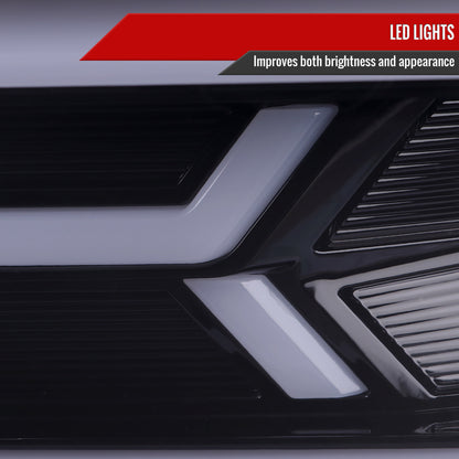 2014 - 15 Camaro Smoked Sequential Projector Headlights