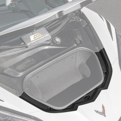 C8 Corvette Carbon Fiber Front Trunk Trim Kit