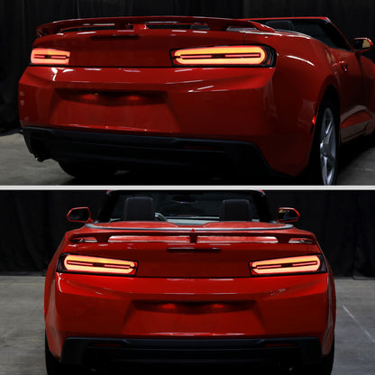 2016 - 18 Camaro Smoked LED Sequential Tail Lights