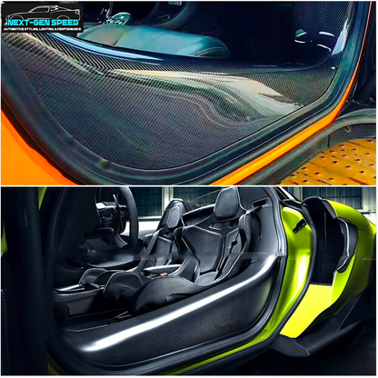 2015 - 23 McLaren 540C/570S/600LT Carbon Fiber Door Sills Trim | Next-Gen Carbon