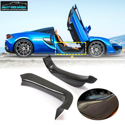 2015 - 23 McLaren 540C/570S/600LT Carbon Fiber Door Sills Trim | Next-Gen Carbon