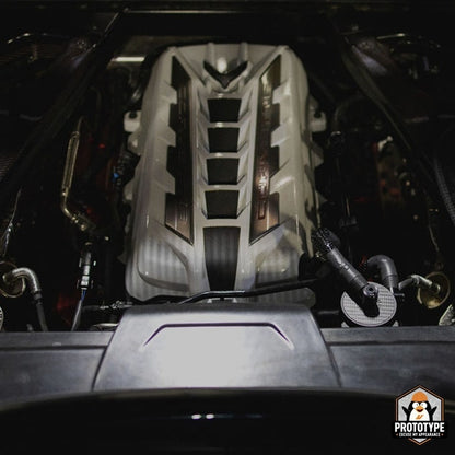 C8 Corvette Stingray Carbon Fiber Mishimoto Baffled Oil Catch Can