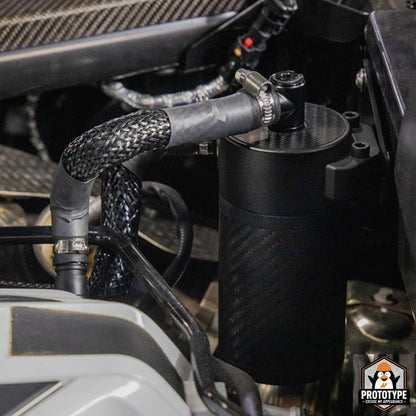 C8 Corvette Stingray Carbon Fiber Mishimoto Baffled Oil Catch Can