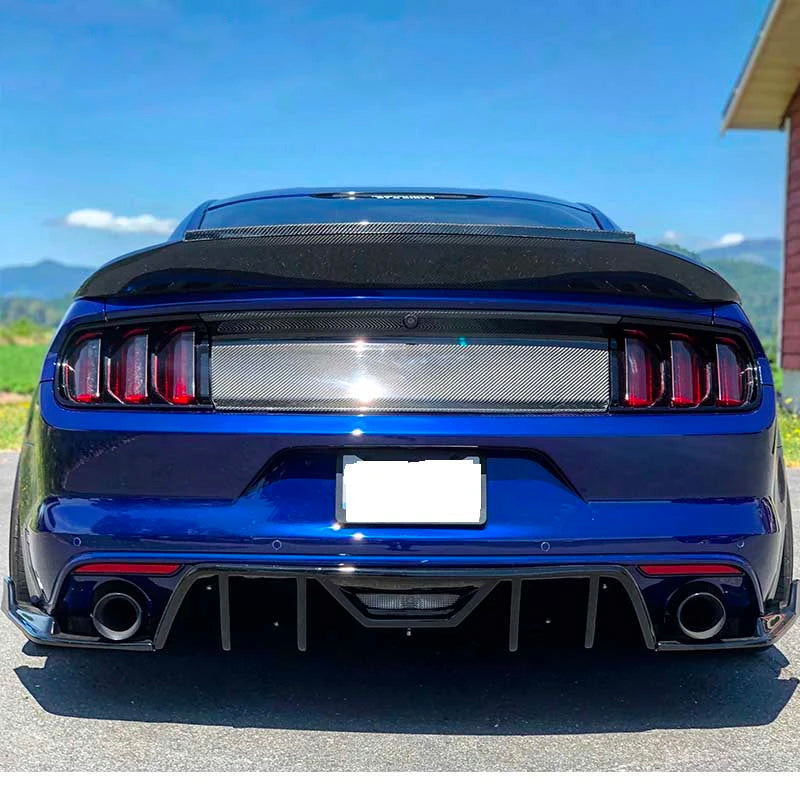 2015 - 17 Mustang HN Style Matte Black  Rear Diffuser