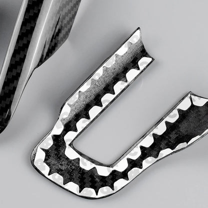2015-24 Mustang Real Carbon Fiber Steering Wheel Trim Cover Kit