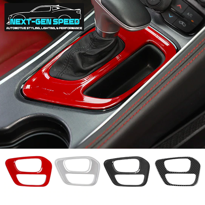 2015 - 24 Dodge Challenger Colored Center Shifter Panel Cover | Next-Gen Speed