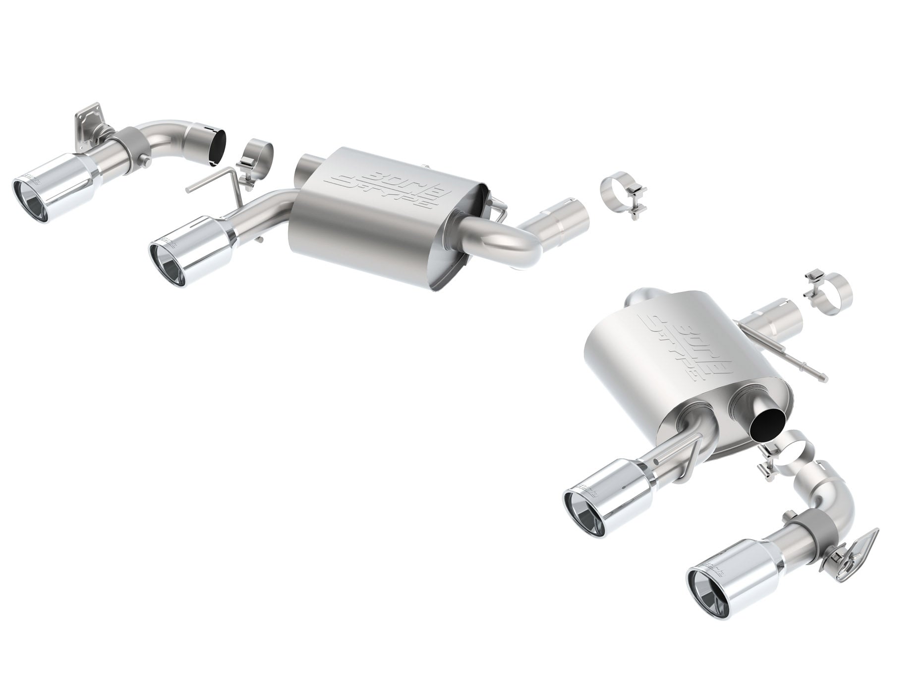 2016 - 24 Camaro SS/LT1/ZL1 Borla S-Type Axle-Back Quad Tip Exhaust (11924)