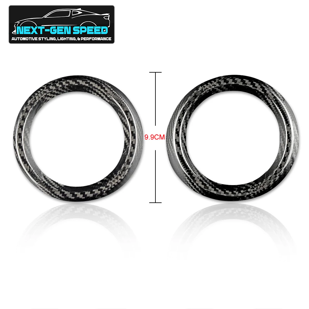 2016 - 24 Camaro Carbon Fiber Interior Air Vent Bezel Ring Covers (Black / Red / Blue)