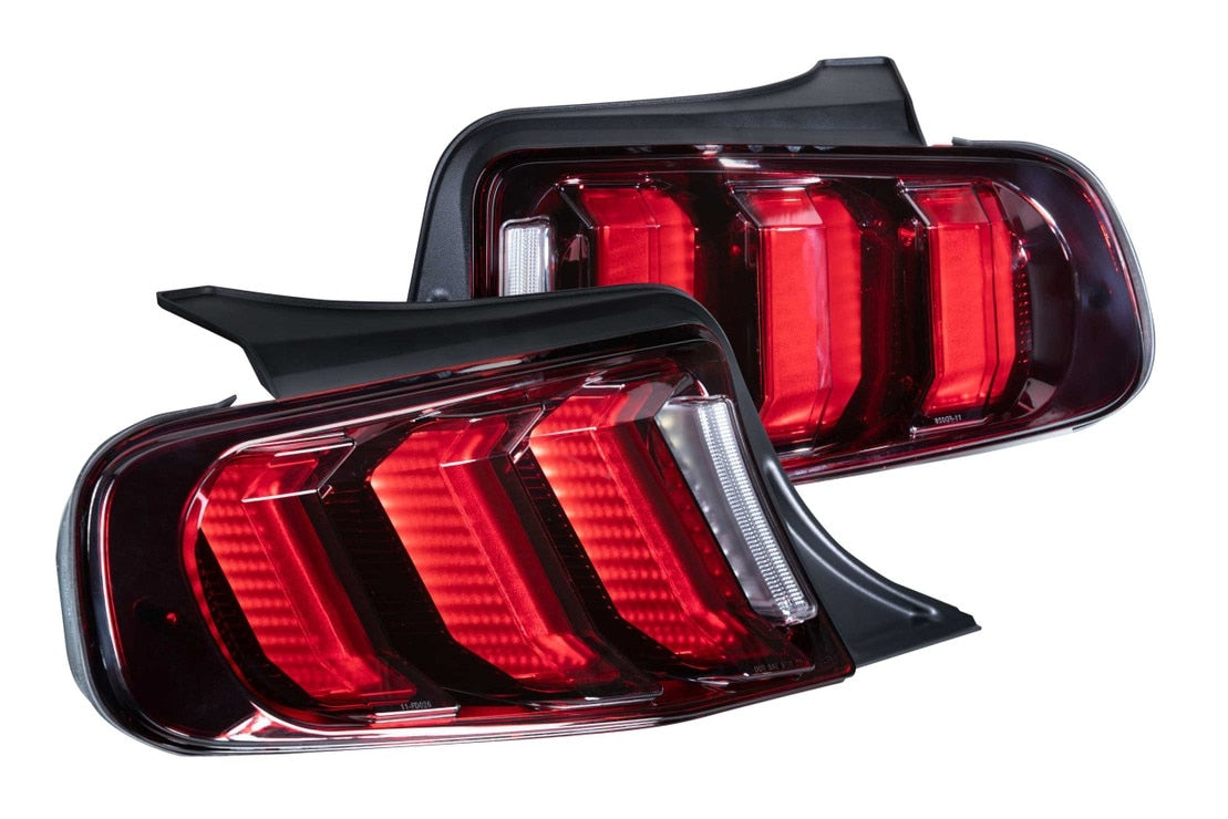 2013 - 14 Mustang Facelift Morimoto XB LED Tail Lights (Smoked/Red)