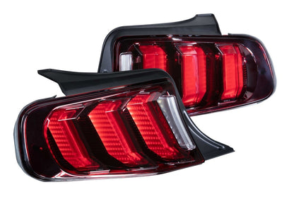 2013 - 14 Mustang Facelift Morimoto XB LED Tail Lights (Smoked/Red)