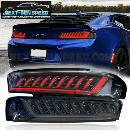 2016 - 18 Camaro Spec-D Smoked Sequential Tail Lights