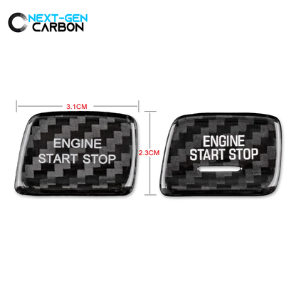 2016 - 24 Camaro / 2014 - 19 C7 Corvette Carbon Fiber Push Start Button Cover | Next-Gen Carbon