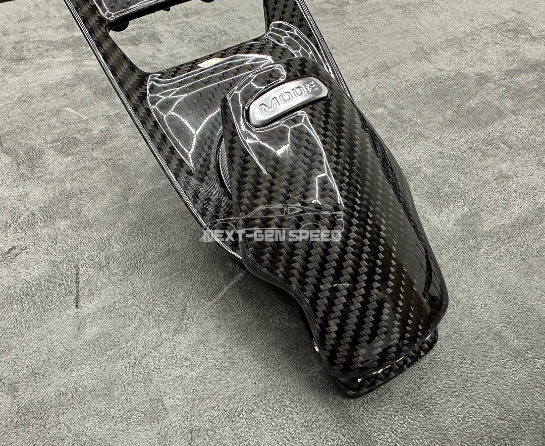 C8 Corvette Carbon Fiber Mode Selector + Plate Replacement Kit | Next-Gen Carbon
