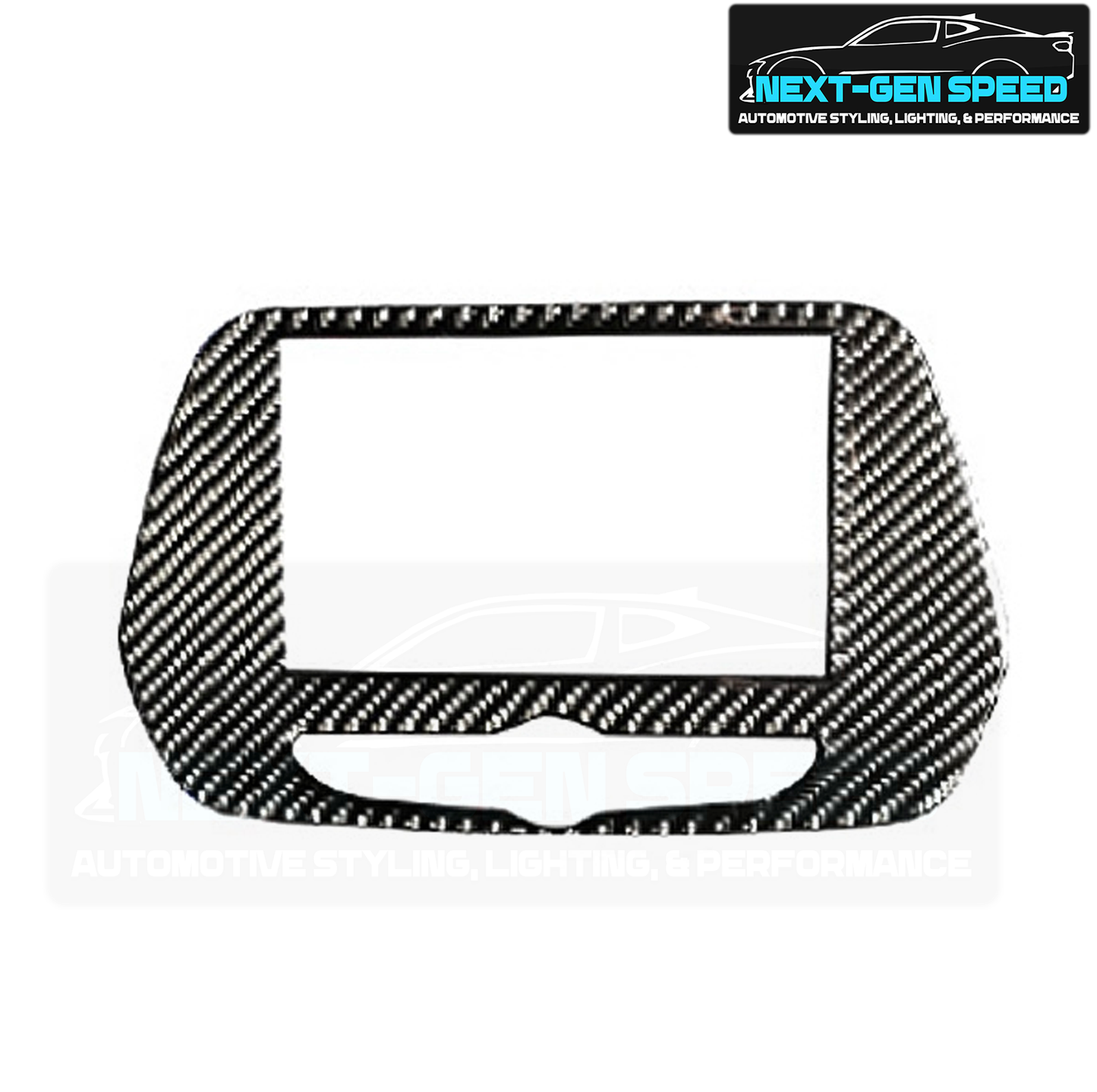 2016 - 24 Camaro Real Carbon Fiber 7" Radio Trim Cover