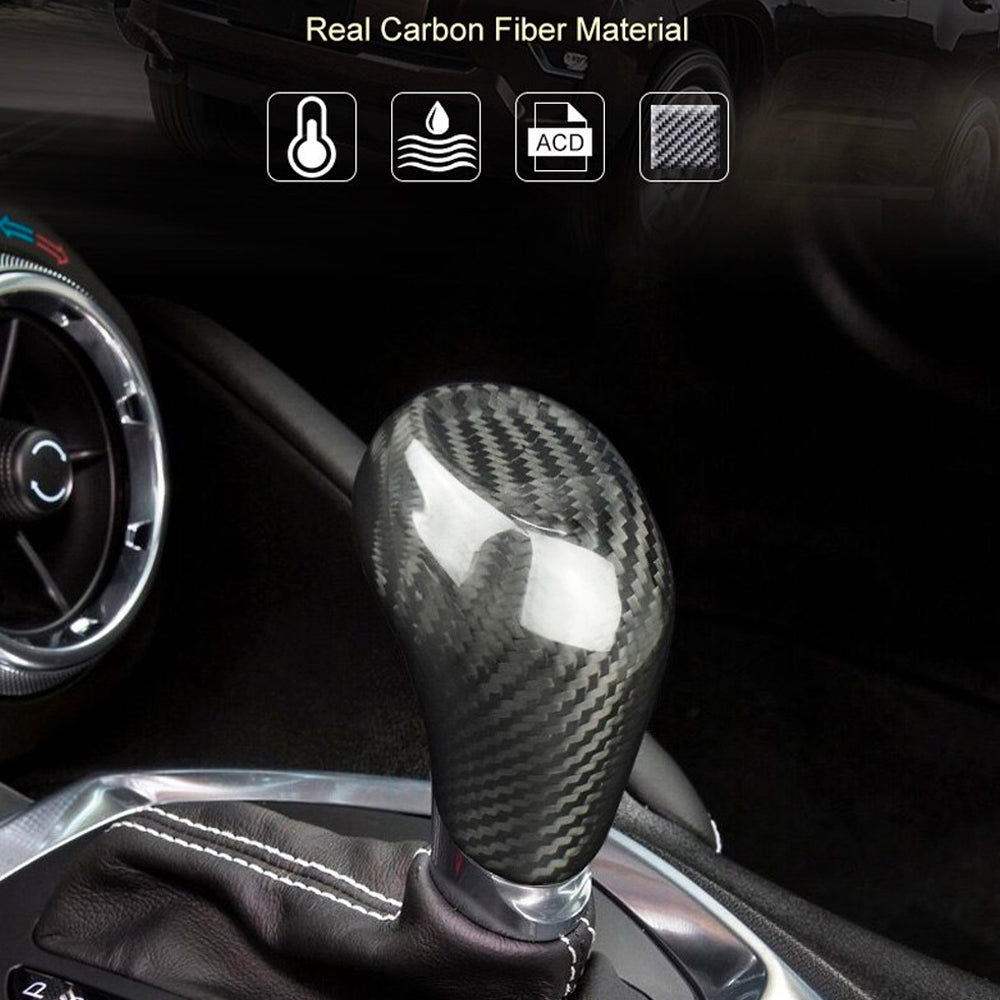2016 - 24 Camaro Carbon Fiber Shifter Knob Handle Cover | Next-Gen Carbon