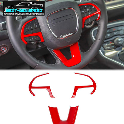 2015 - 24 Challenger/Charger Colored Steering Wheel Cover Kit