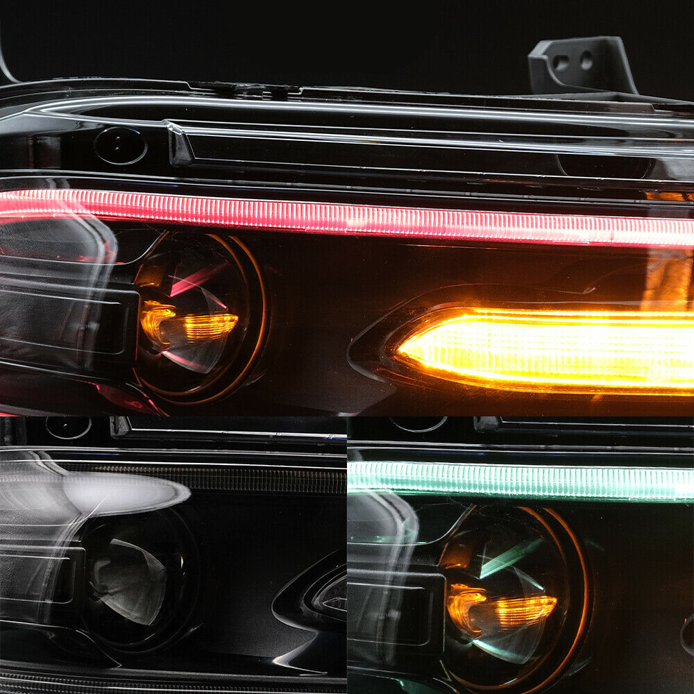 2015 - 24 Prebuilt RGB LED Projector Headlights (Color Changing/Bluetooth) | SRT/RT/GT/SXT)