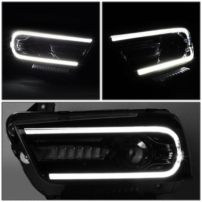 2011 - 14 Dodge Charger LED Projector Sequential Headlights