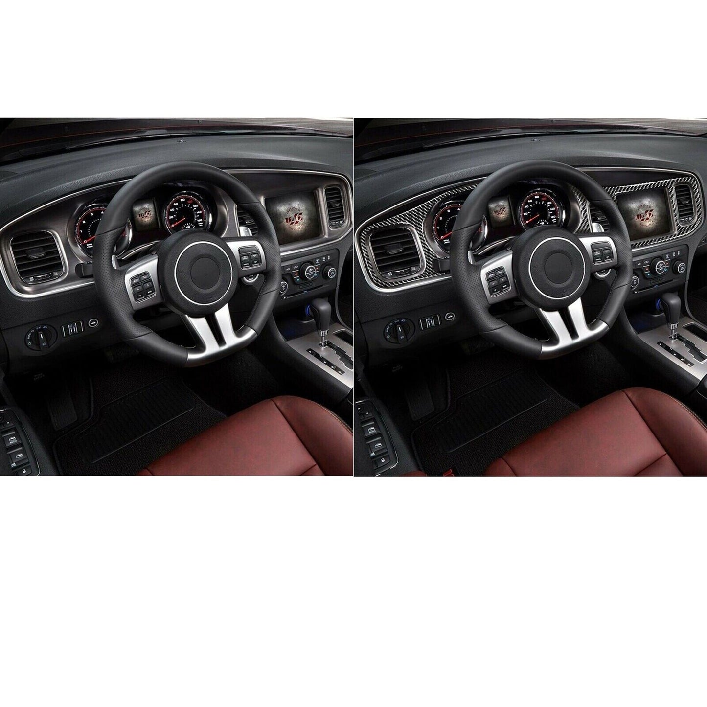 2011 - 14 Charger Carbon Fiber Dashboard Insert Overlay | Next-Gen Carbon
